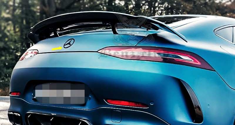 GT GTS GTR GT43 GT50 GT53 GT63S 改装 红色 尾箱盖标 黑色 车标