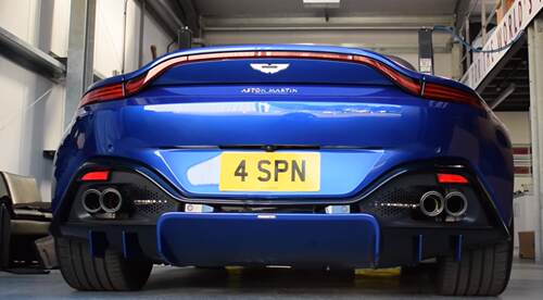 新款 马丁 Vantage V8 改装 英国 quicksilver 排气 三元直通
