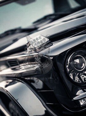 W463 G350 G500 4x4 G55 G63 改装 Man*ory 熏黑大灯 黑色 头灯