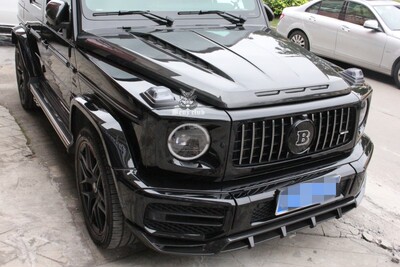 奔驰新G级 W464 W463A G350G500 G63 G550 可见碳纤 机盖 鲨鱼款
