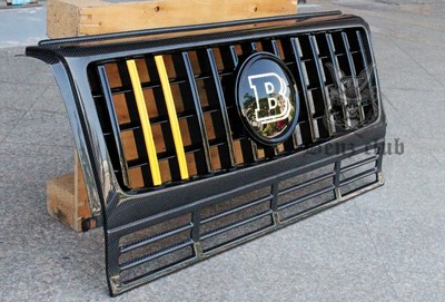 W463 G350 G500 4x4 G55 G63 G65 Bra*us 镜面标 B标 碳纤中网