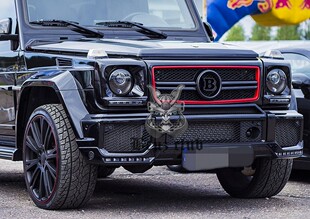 W463 中国红 G63 4x4 中网 改装 G500 B标 Bra G65 G350 G55