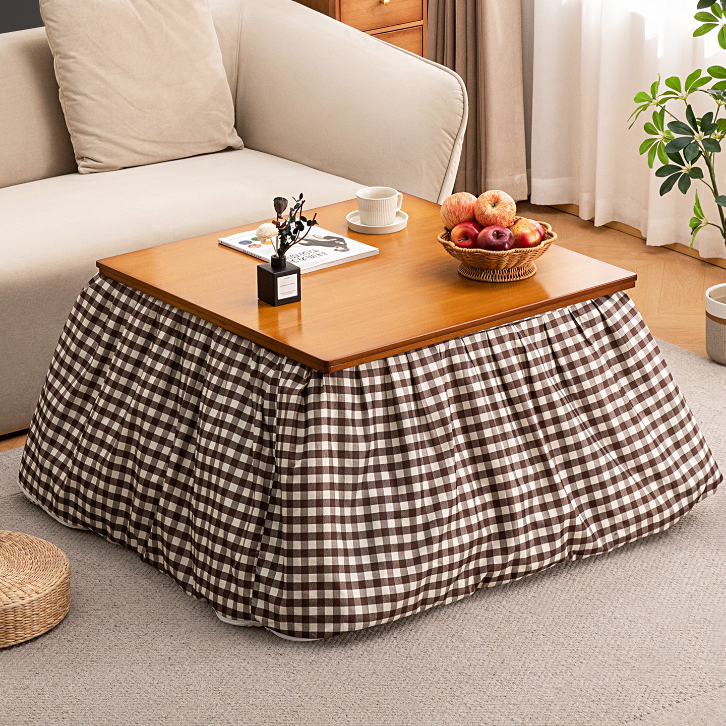 烤火桌子家用可折叠冬季取暖