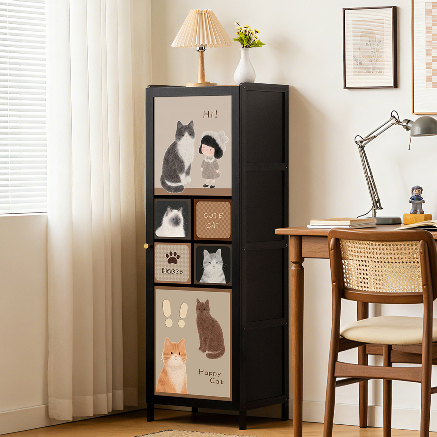 收纳柜子置物柜家用窄缝零食客厅杂物多层卧室储物房间整理架简易,收纳整理,收纳柜,淘宝优惠券,粉丝福利购,淘宝优惠卷