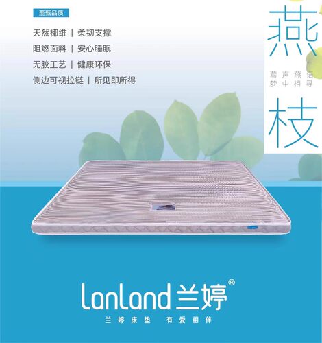 玮兰制造燕枝兰婷软棕床垫环保无甲醛椰维无胶水椰珍定制正品包邮 - 封面