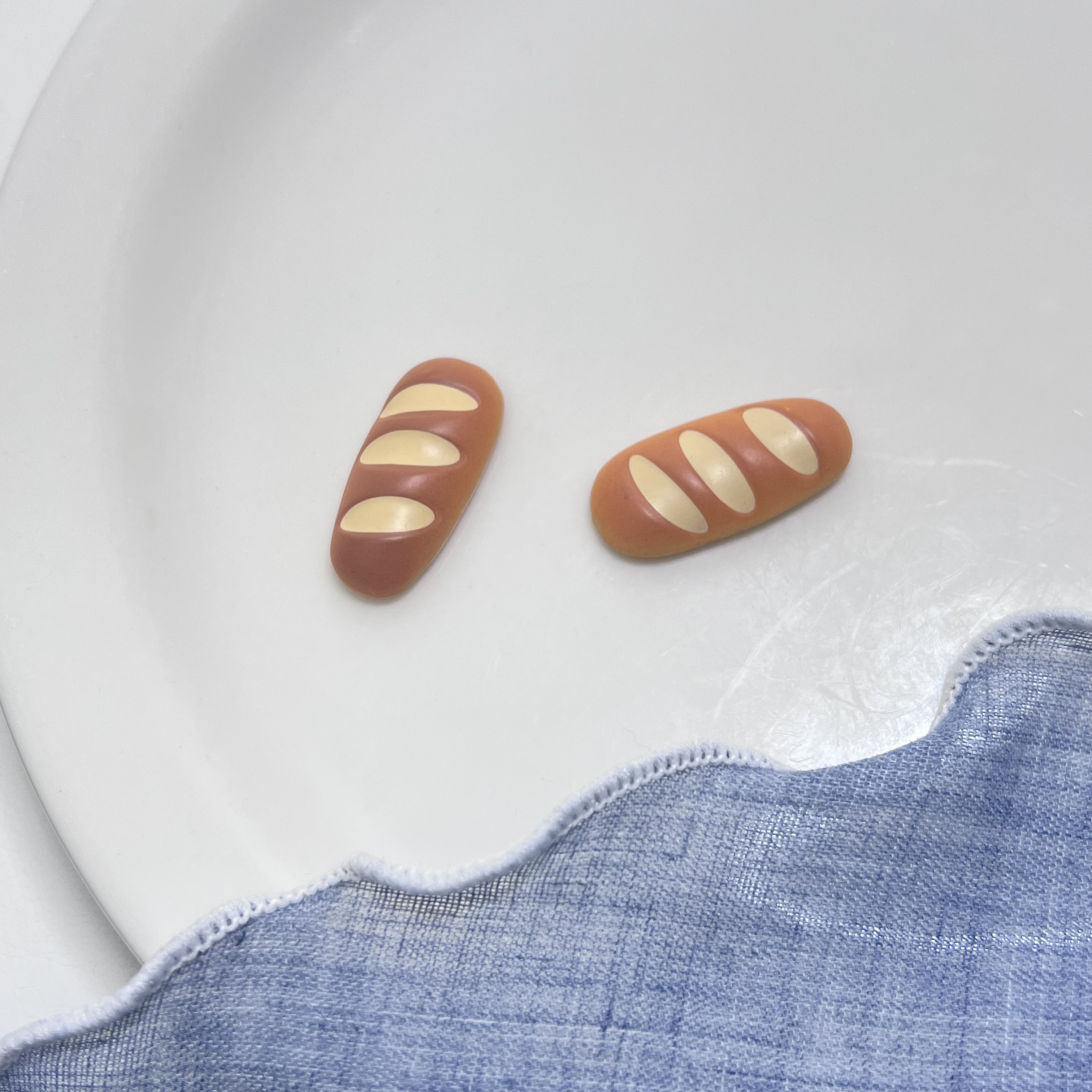 正版散货 法棍面包 盲盒配件 手机壳DIY配件娃娃屋过家家摆件