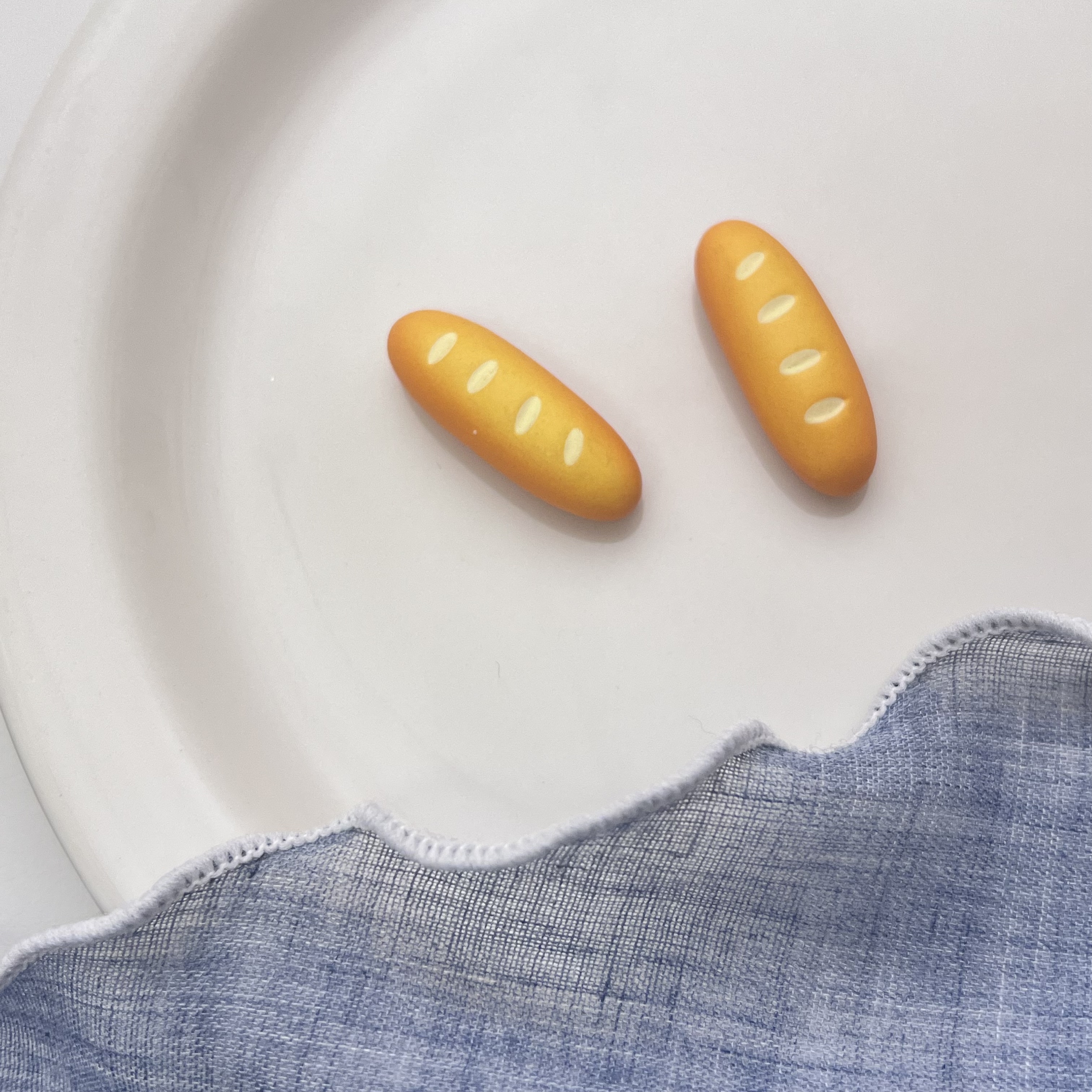 散货配件海绵宝宝法棍面包奶油胶手作材料正版娃娃屋过家家装饰