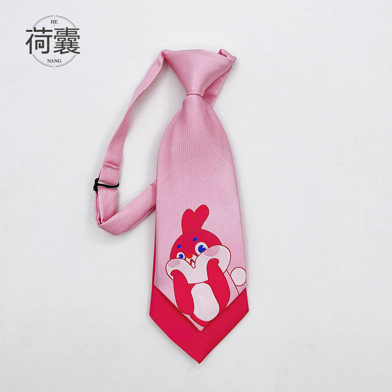 特价清仓双层ins免打小领带粉色甜酷学院JK甜美少女短款配饰兔子