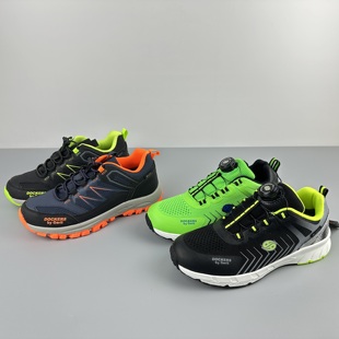外贸原单出美国男童运动鞋户外防水徒步鞋中大登山鞋