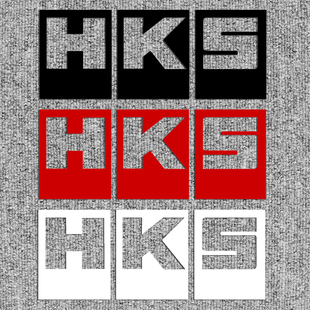 HKS标志 反光防水汽车装饰贴纸 后档车尾贴画 改装创意车窗拉花贴