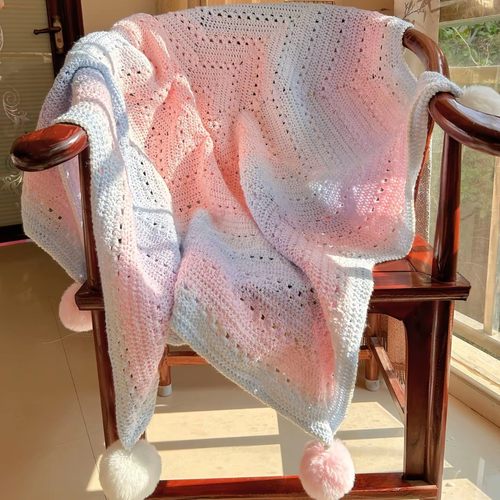 手工编织毛线毯子diy材料包高级