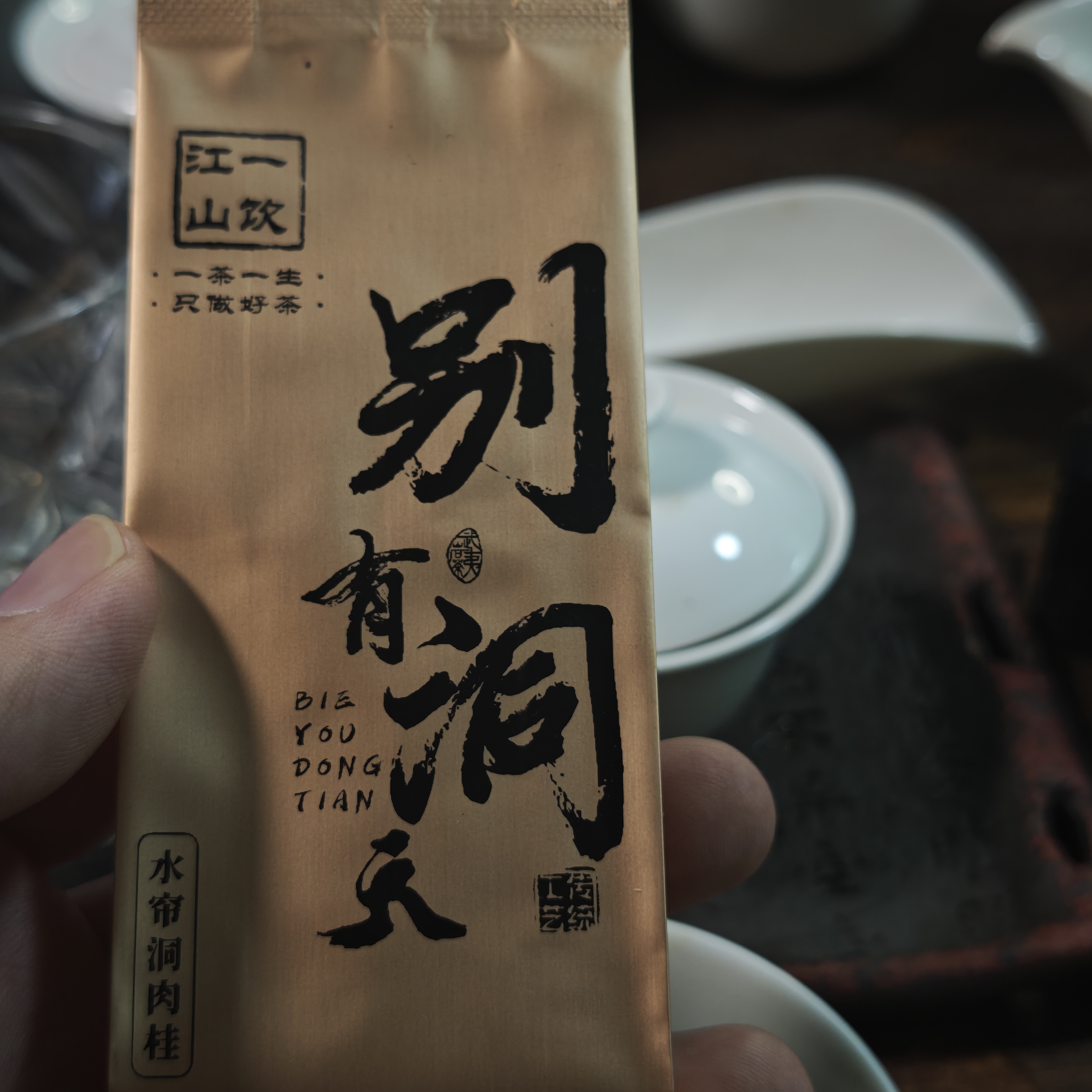 一饮江山杨先生 别有洞天 水帘洞肉桂 大桂皮香  武夷岩茶