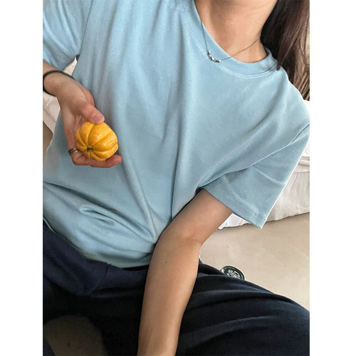短袖韩系适中针织棉女