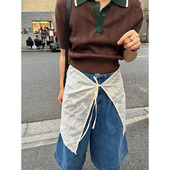 叠穿层次感蕾丝花边p帘 小众表妹