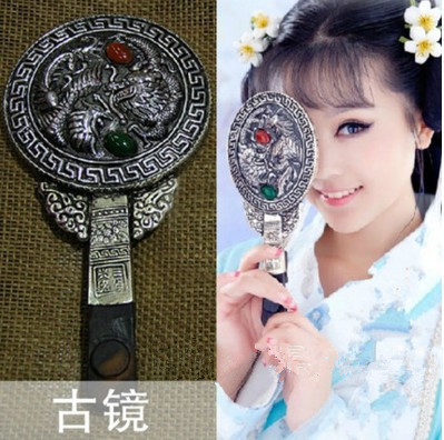 舞台演出道具龙凤镜古装摄影梳妆古镜桃李杯古典舞原版点绛唇镜子
