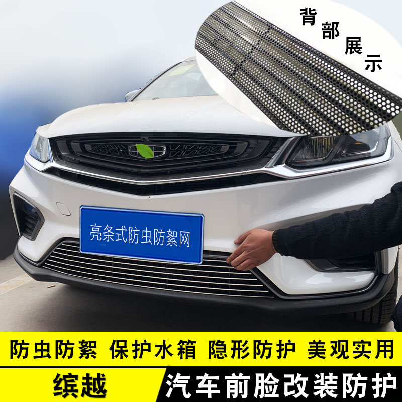 缤越中网外观爆改装饰亮条 前脸进气格栅防护防虫网用品配件饰条