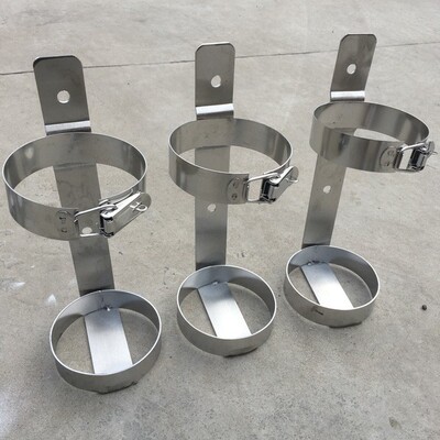 海盾不锈钢灭火器挂架加厚