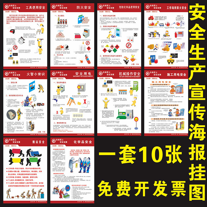 工厂车间安全知识挂图 工具操作宣传挂海报图展板看板墙贴画图片