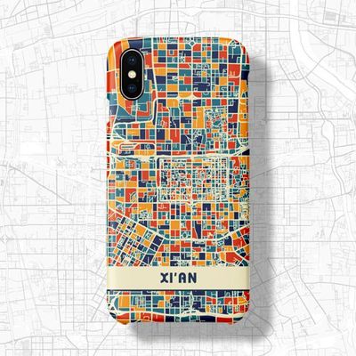 潮中国陕西西安艺术城市适用于iPhone11ProXsMax6SXR8Plus7手机壳