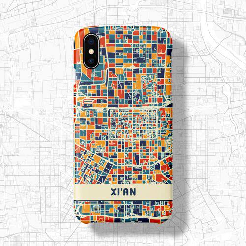 潮中国陕西西安艺术城市适用于iPhone11ProXsMax6SXR8Plus7手机壳