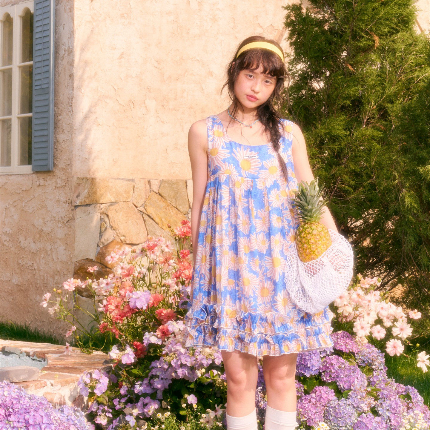 【七七酱直播间】CLOUDSEASON莱茵梦境雏菊连衣裙女夏连衣裙女小