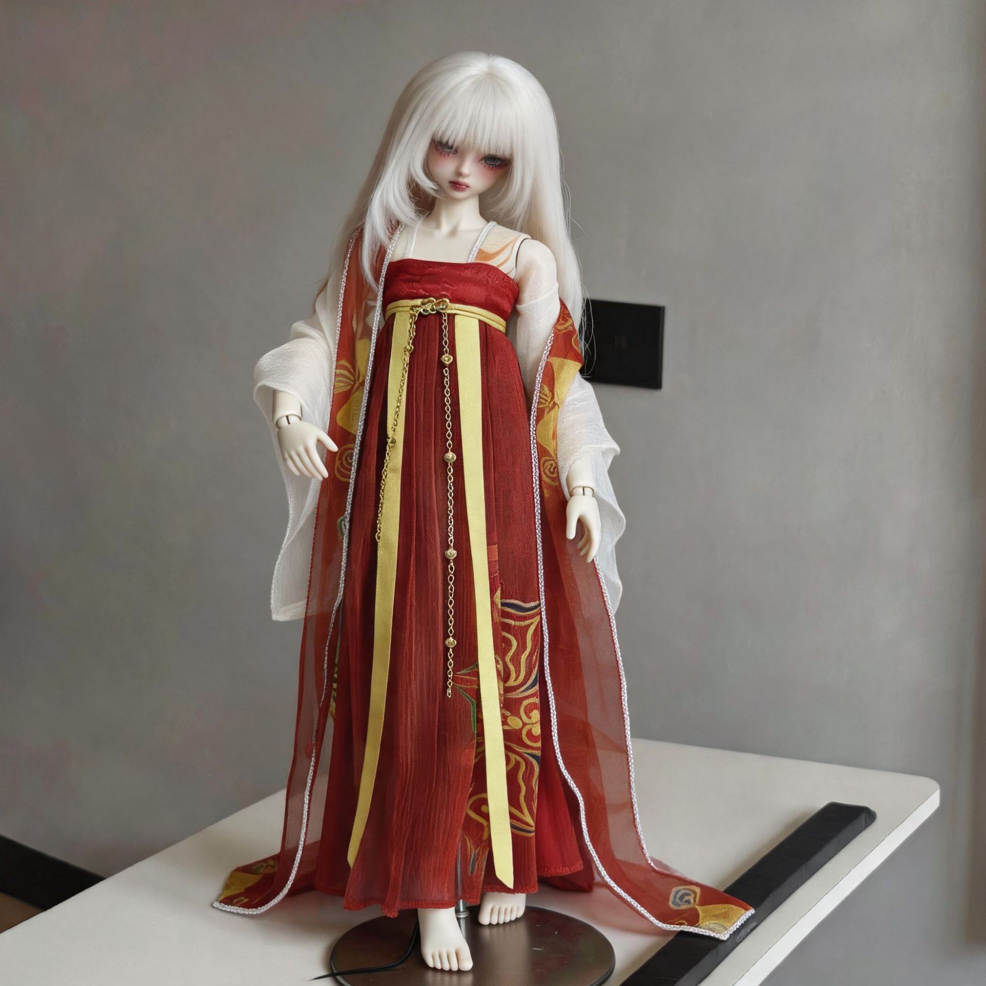【古装汉服】30厘米12寸6分芭胖娃bjd可儿心怡可穿古风套装娃衣萌