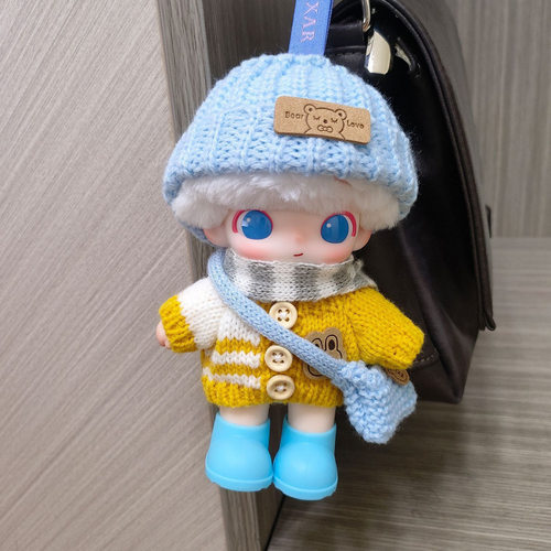适用于dimoo新生日记娃衣着替换衣服小冰蓝套装【不含玩偶】