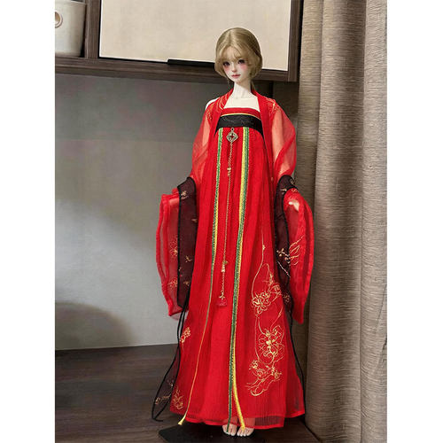 身高30厘米6分女娃叶罗丽胖娃bjd 古风汉服娃衣套装换装玩具心怡