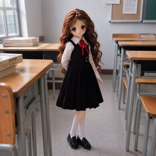 跨境现货bjd娃衣 米甜四代日系学院风 特六ob24/Azone/Blythe通用