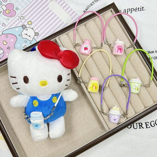 迷你小水杯小挎包HelloKitty棉花娃娃玩偶公仔换装配饰树脂小挎包