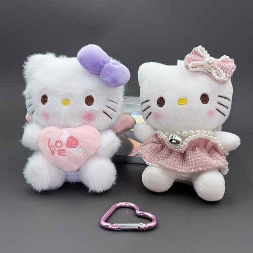 爱心凯蒂猫hellokitty玩偶kt猫小挂件哈喽kt玩偶挂件包包挂件
