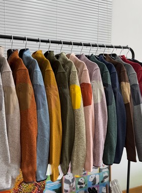 刺绣版COVERT户外立领抓绒拉链开衫外套男女同款冲锋衣内搭