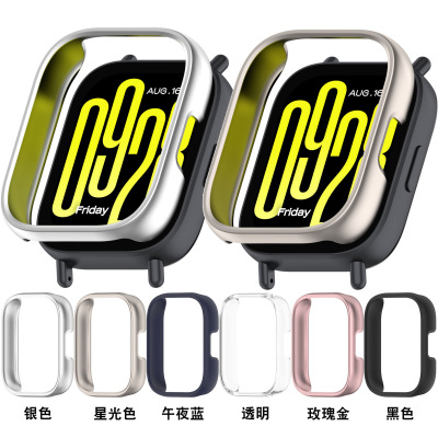 适用Redmi Watch5 Active半包保护壳红米手表5Lite镂空表壳PC表套