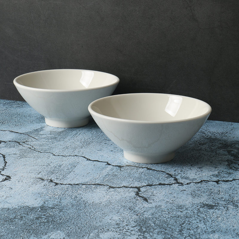 釉下彩斗笠碗】形状好看的家用碗