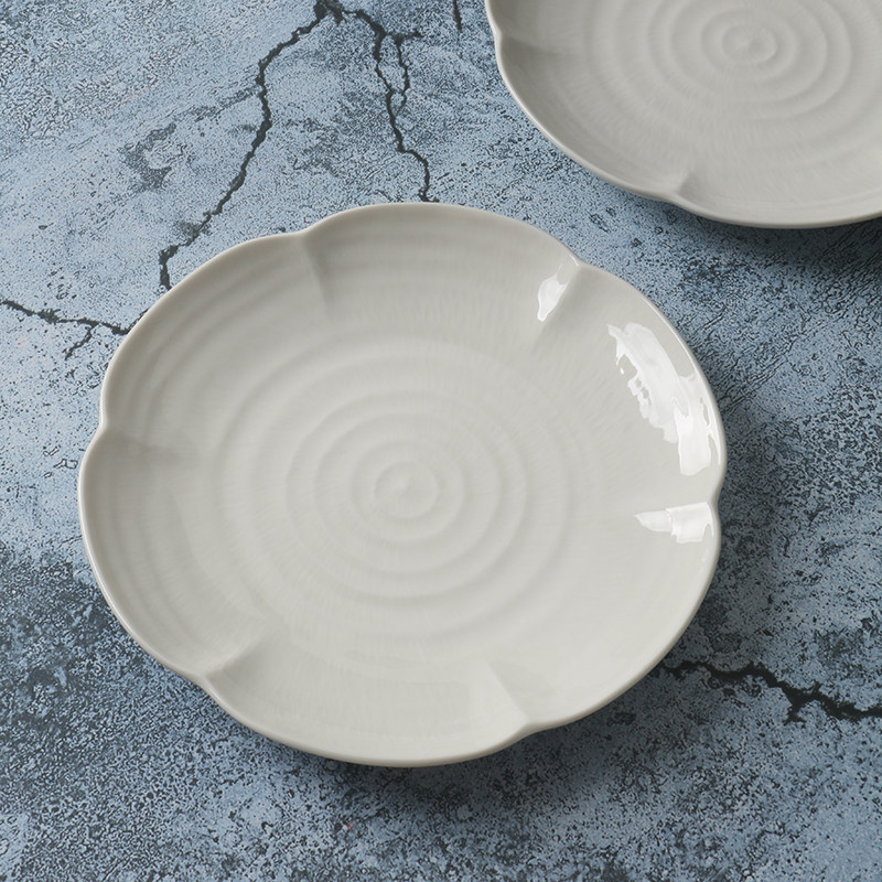 外贸出口花型创意盘子【高端  新骨瓷】好看高级感陶瓷家用菜盘,餐饮具,盘,淘宝优惠券,粉丝福利购,淘宝优惠卷