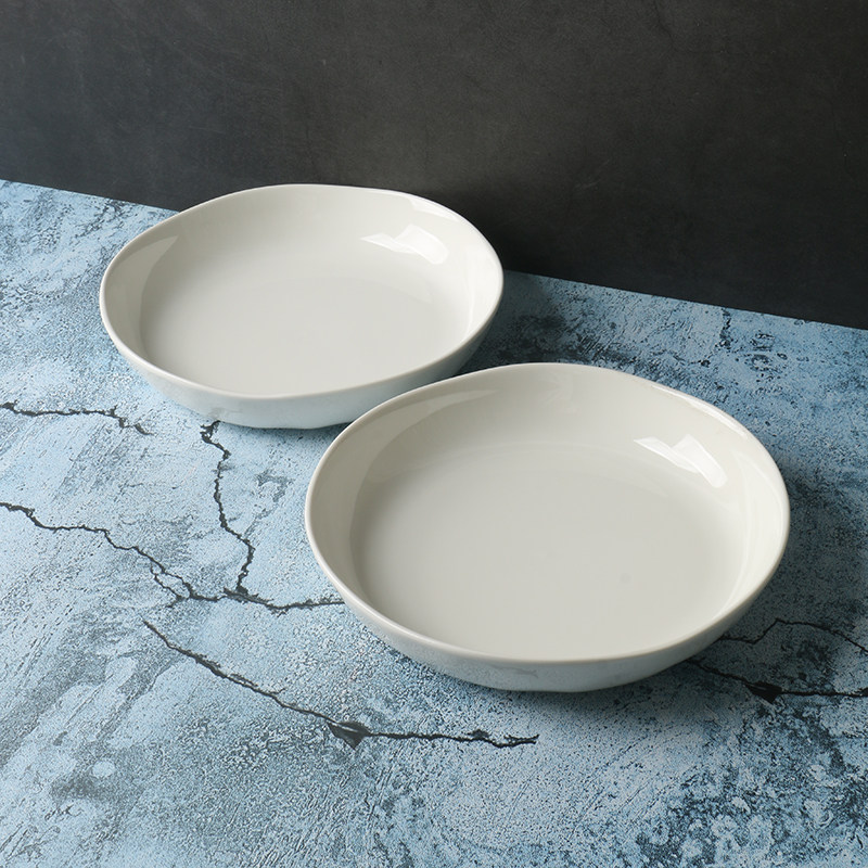 某牌孤品】高级感锤纹家用陶瓷菜盘子特别好看的深汤盘微波炉可用,餐饮具,盘,淘宝优惠券,粉丝福利购,淘宝优惠卷