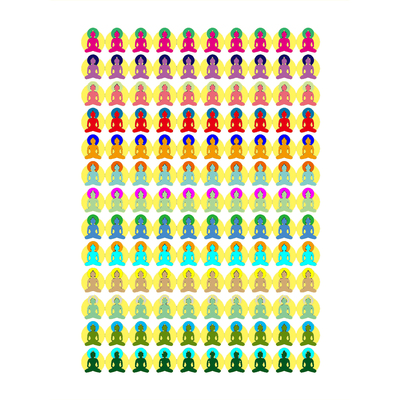 千佛图唐卡描金临摹线稿手绘diy涂色挂画礼物自己画唐卡