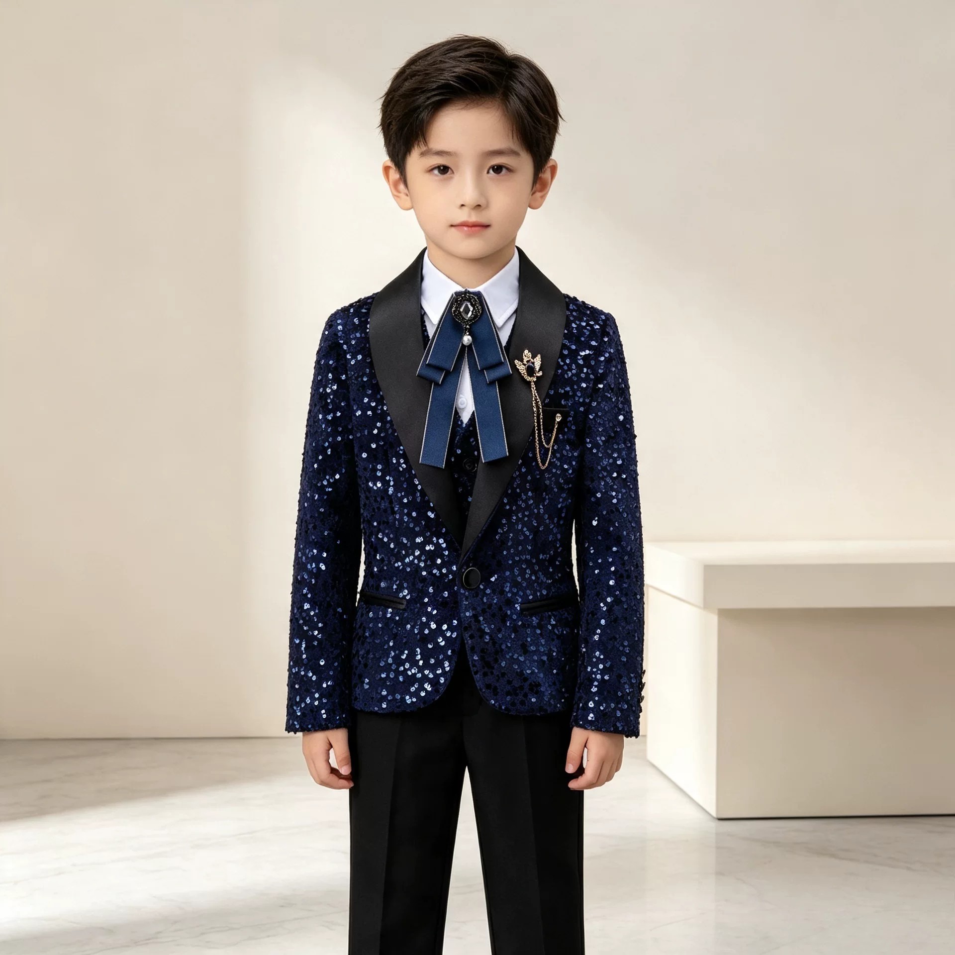 男童西装套装秋季花童礼服演出服