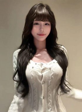 大码纯欲风软糯白色麻花针织衫女胖mm韩系高级感镶钻修身显瘦上衣