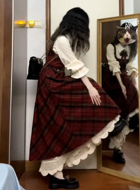 连衣裙女高级感氛围感长裙两件套
