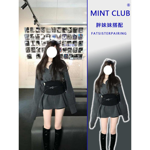 春季法式气质复古风灰色百搭衬衫