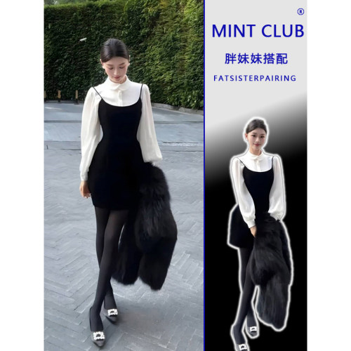 韩系减龄内搭娃娃领灯笼袖衬衫女
