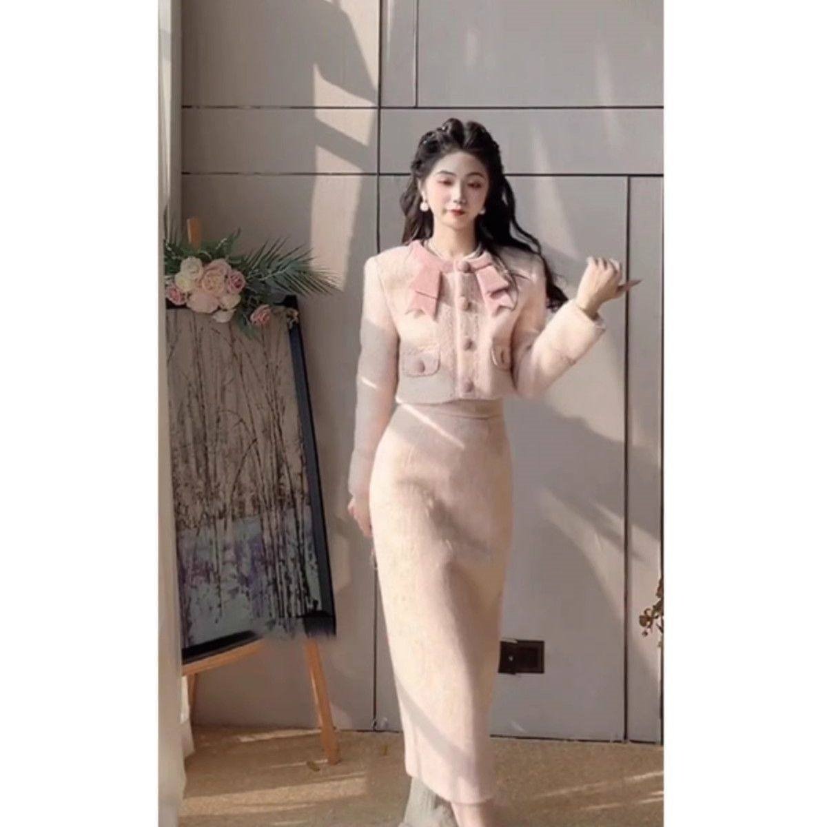 大码胖mm富家千金小香风套装女春季高级感优雅气质外套半身裙套装,女装/女士精品,时尚套装,淘宝优惠券,粉丝福利购,淘宝优惠卷