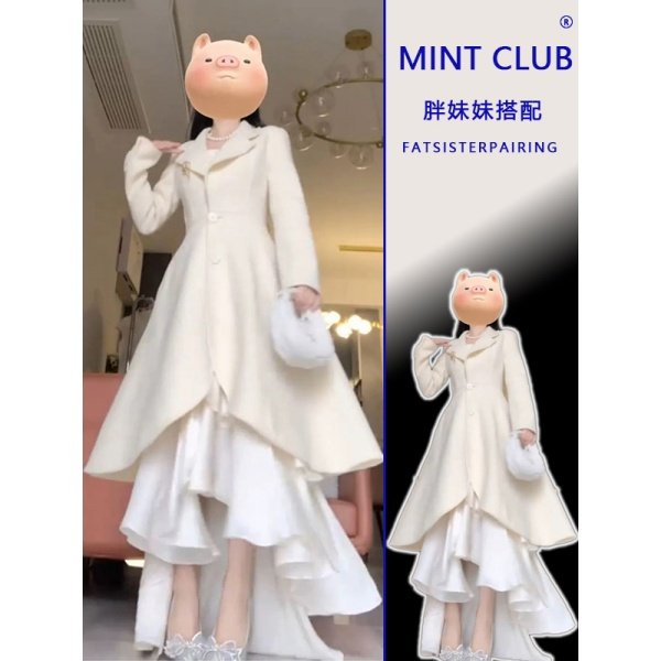 大码胖MM法式高级感收腰不规则修身显瘦吊带鱼尾连衣裙外套两件套,女装/女士精品,时尚套装,淘宝优惠券,粉丝福利购,淘宝优惠卷