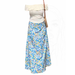 显瘦高个碎花半身裙百搭套装 大码 休闲修身 时尚 女 胖妹妹韩系夏季