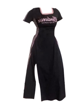 大码胖mm闺蜜装梨形身材连衣裙女夏季修身显瘦百搭纯欲辣妹a字裙