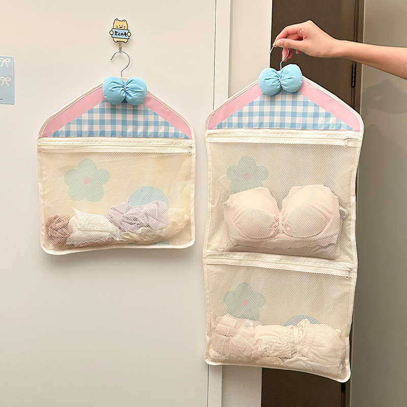 内衣收纳挂袋悬挂式网兜置物袋