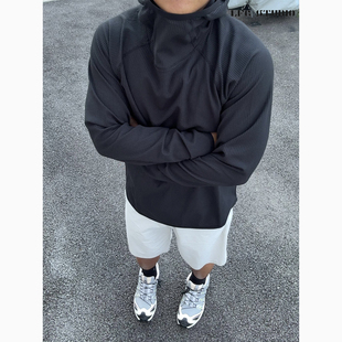 LFG 帝人SOLOTEX华夫格卫衣25秋季新品潮牌运动速干高弹上衣