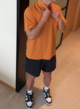 LFG 超声波压胶polo衫2025春夏新品UPF50+速干翻领短袖男t恤