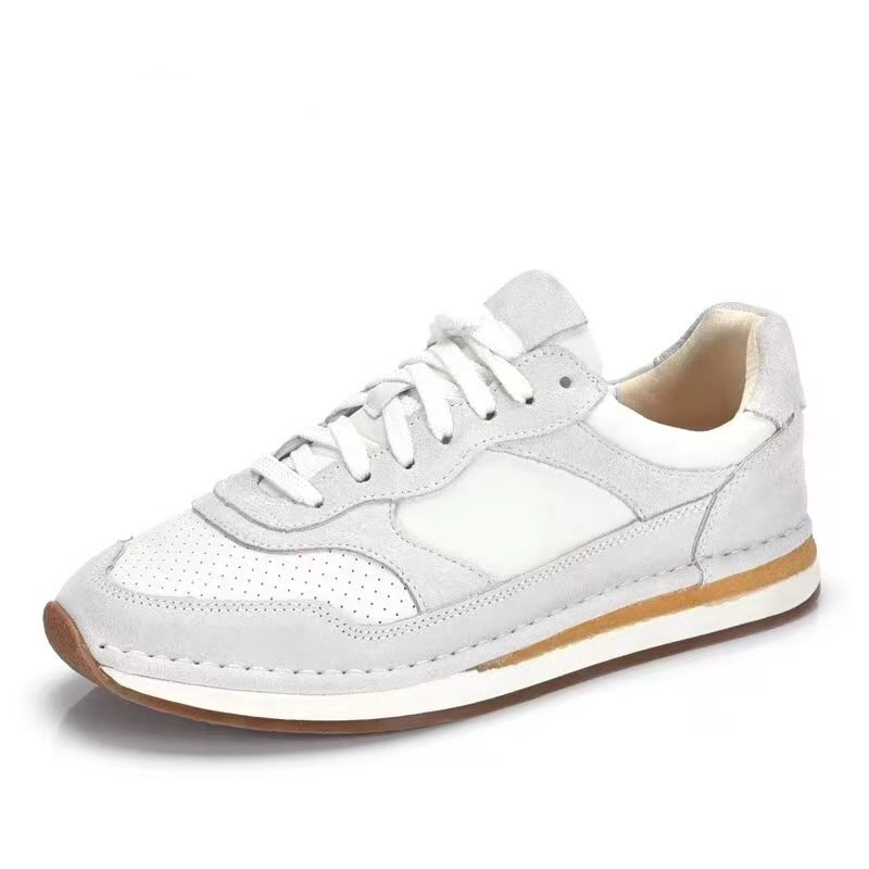 牛皮户外运动休闲鞋春秋款百搭